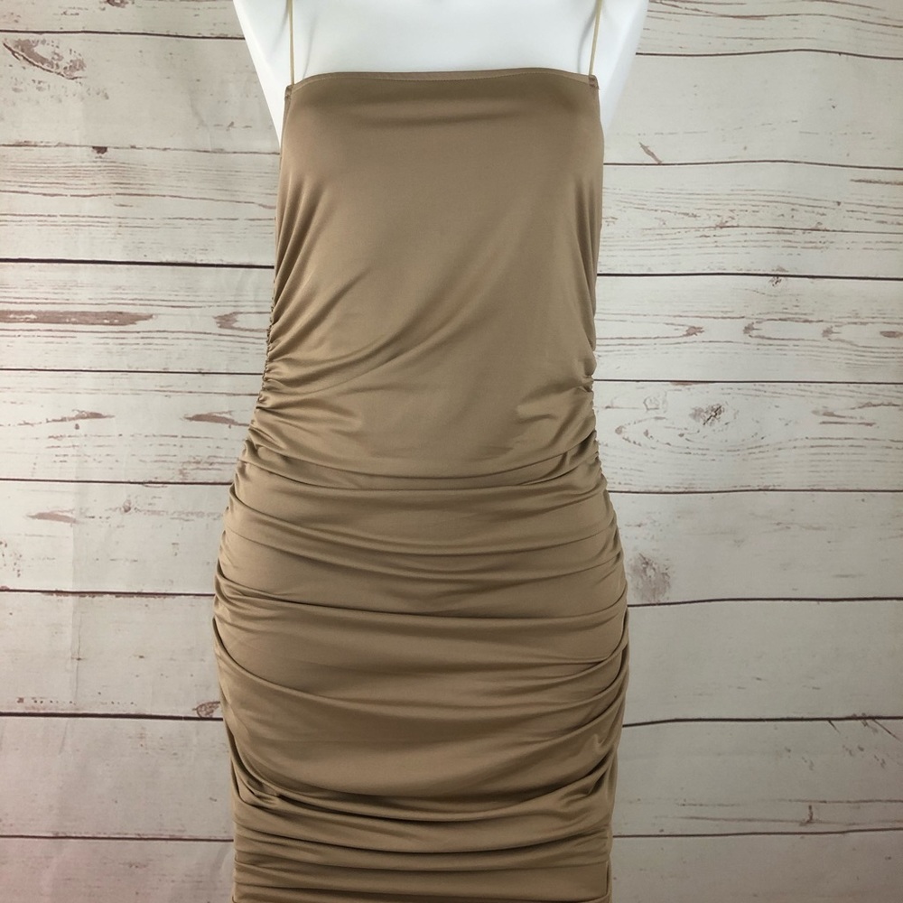 Bodycon midi dress spaghetti strap large